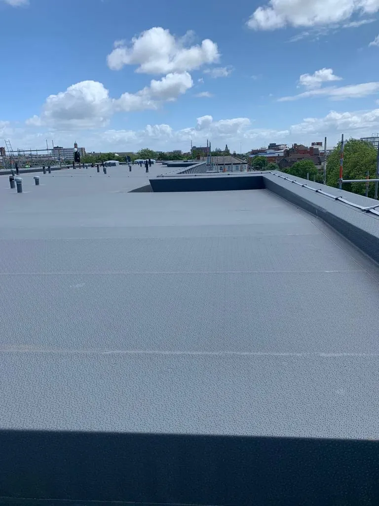 Roofing works underway at Conway Point Birkenhead