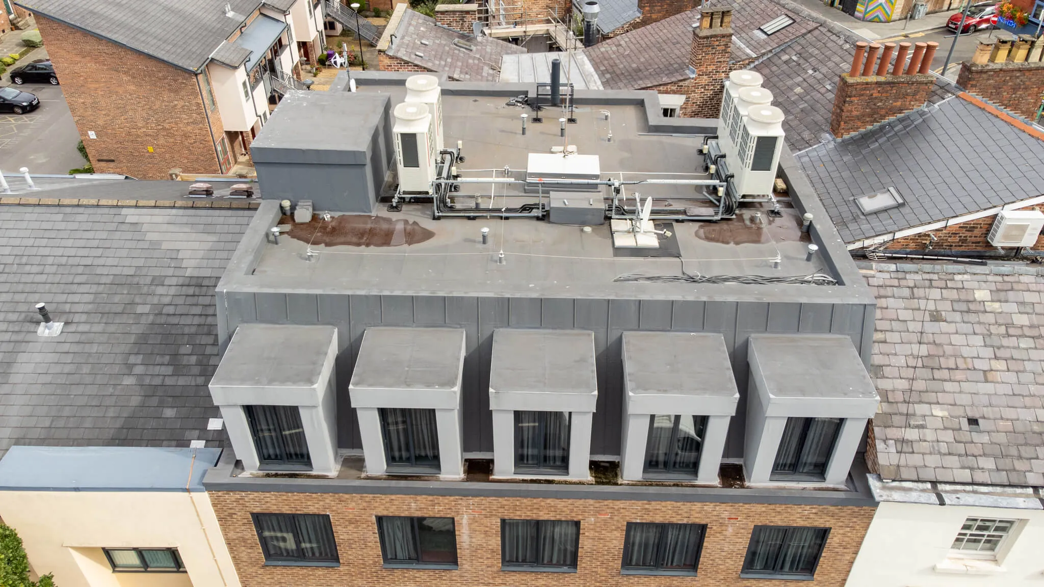 Completed roofing works at Duke Street Hotel Liverpool