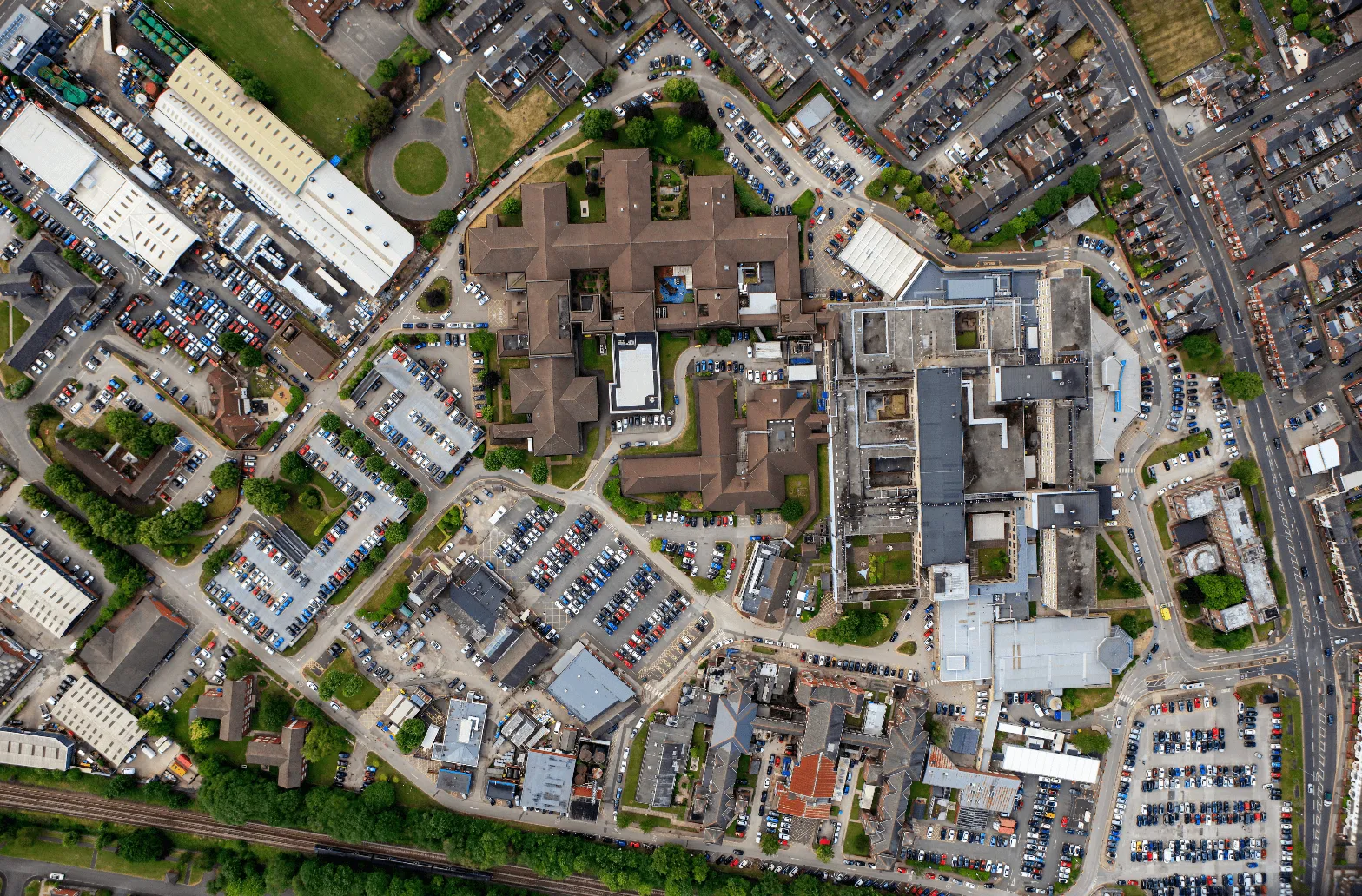 Completed liquid applied roof at Warrington and Halton Teaching Hospitals